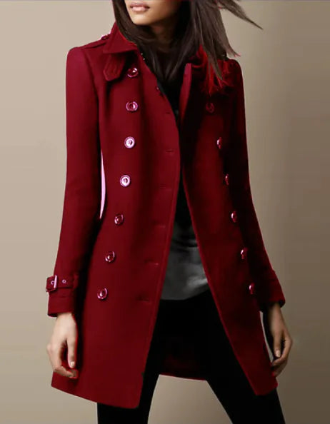 Ladies Wool Trench Coat