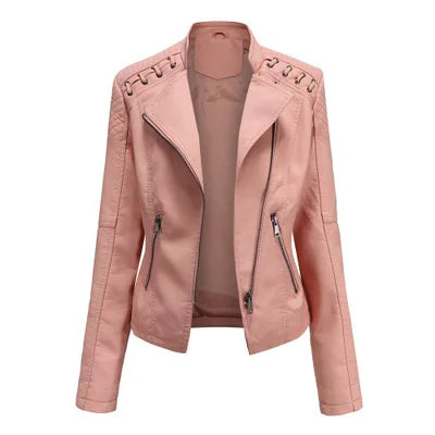 Luxe Ride Slim Leather Jacket