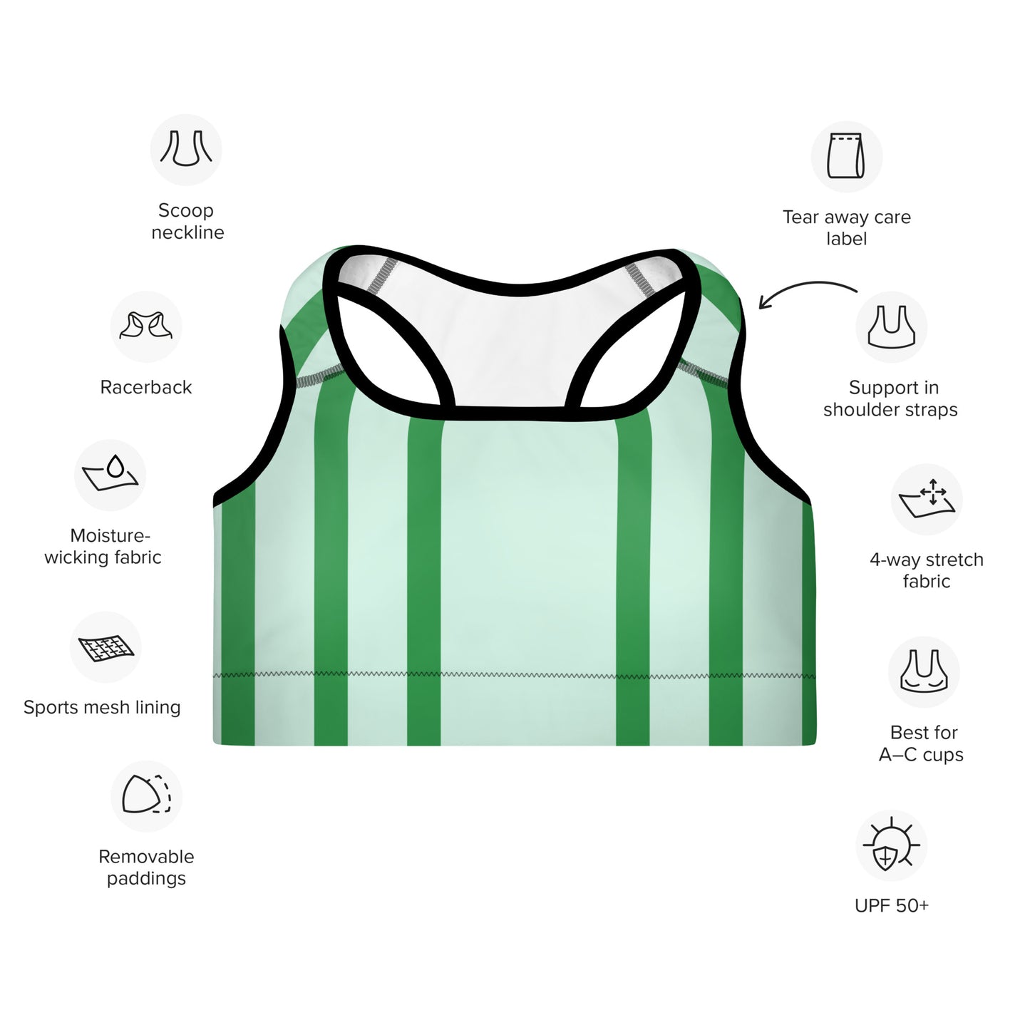 Caitriona Padded Sports Bra