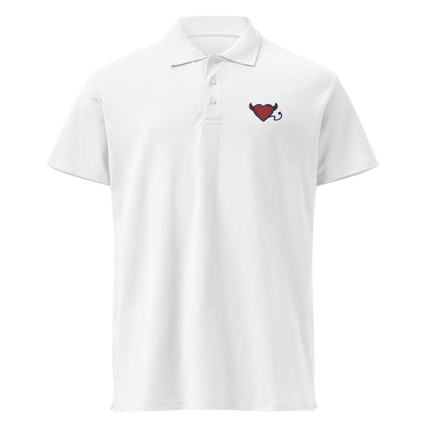 Embroidered little devils Premium pique polo shirt