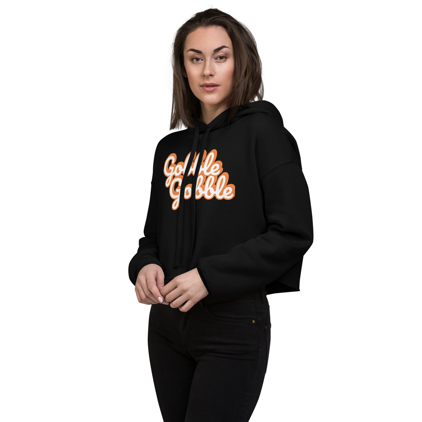 Gobble gobble Crop Hoodie