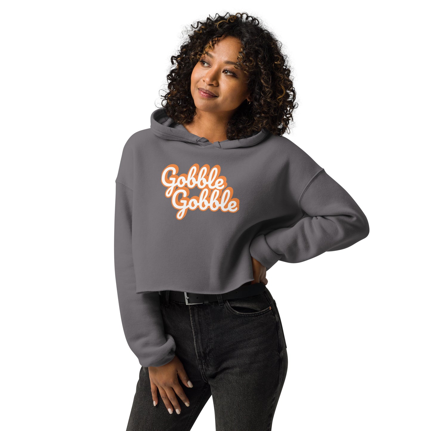 Gobble gobble Crop Hoodie